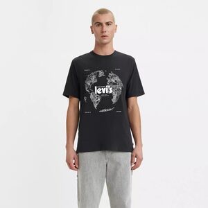 Levi's Relaxed Fit Short Sleeve Graphic T Shirt Black Size XS